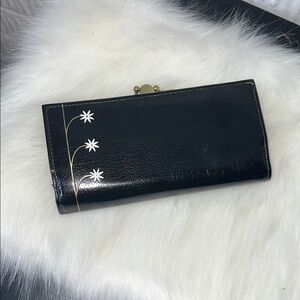 Vintage Black Floral Women's Wallet